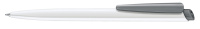 картинка 2959 шариковая ручка Senator сп Dart Basic Polished белый/серый Cool  Gray 9 