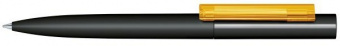 картинка 3285 шариковая ручка Senator Headliner Soft Touch черный/желтый 7408 