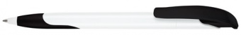 картинка 2958 шариковая ручка Senator Challenger Basic Polished Soft grip zone белый/черный black 