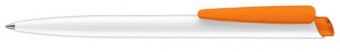картинка 2959 шариковая ручка Senator сп Dart Basic Polished белый/оранжевый 151 