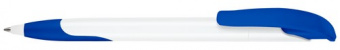 картинка 2958 шариковая ручка Senator Challenger Basic Polished Soft grip zone белый/голубой 2935 