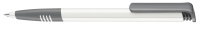 картинка 2956 шариковая ручка Senator сп Super-Hit Basic Polished Soft grip белый/серый  Cool  Gray  9 