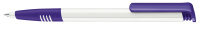картинка 2956 шариковая ручка Senator сп Super-Hit Basic Polished Soft grip белый/фиолетовый 267 
