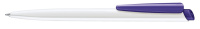 картинка 2959 шариковая ручка Senator сп Dart Basic Polished белый/фиолетовый 267 