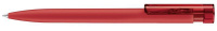 картинка 2015 шариковая ручка Senator Liberty Soft Touch clip clear красный 186 
