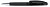 картинка 3253 шариковая ручка Senator Bridge Clear черный black с металлическим наконечником 