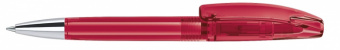 3253 шариковая ручка Senator Bridge Clear т.красный 201 с металлическим наконечником