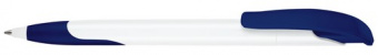 картинка 2958 шариковая ручка Senator Challenger Basic Polished Soft grip zone белый/т.синий 2757 