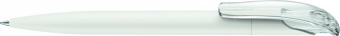 картинка 2737 шариковая ручка Senator Challenger Soft Touch clip clear белый white 
