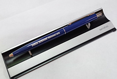 Ручка Point Polished темно-синяя для компании ЗАВОД ОКОННАЯ МАНУФАКТУРА