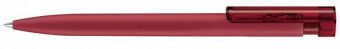 картинка 2015 шариковая ручка Senator Liberty Soft Touch clip clear красный 201 