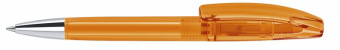 картинка 3253 шариковая ручка Senator Bridge Clear оранжевый 151 с металлическим наконечником 