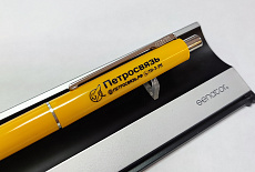 Ручка Senator Point Polished с печатью логотипа ПЕТРОСВЯЗЬ