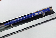 Ручка Point Polished синего цвета с логотипом КСМ