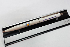 Ручка Сенатор Point с круговой печатью для компании РАДИО МЕД СИНТЕЗ