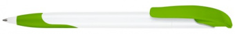 картинка 2958 шариковая ручка Senator Challenger Basic Polished Soft grip zone белый/зеленый 376 