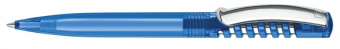 картинка 2410 шариковая ручка Senator сп New Spring Clear clip metal синий  2935 