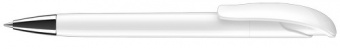 картинка 2926 шариковая ручка Senator Challenger polished белый с металлическим наконечником 